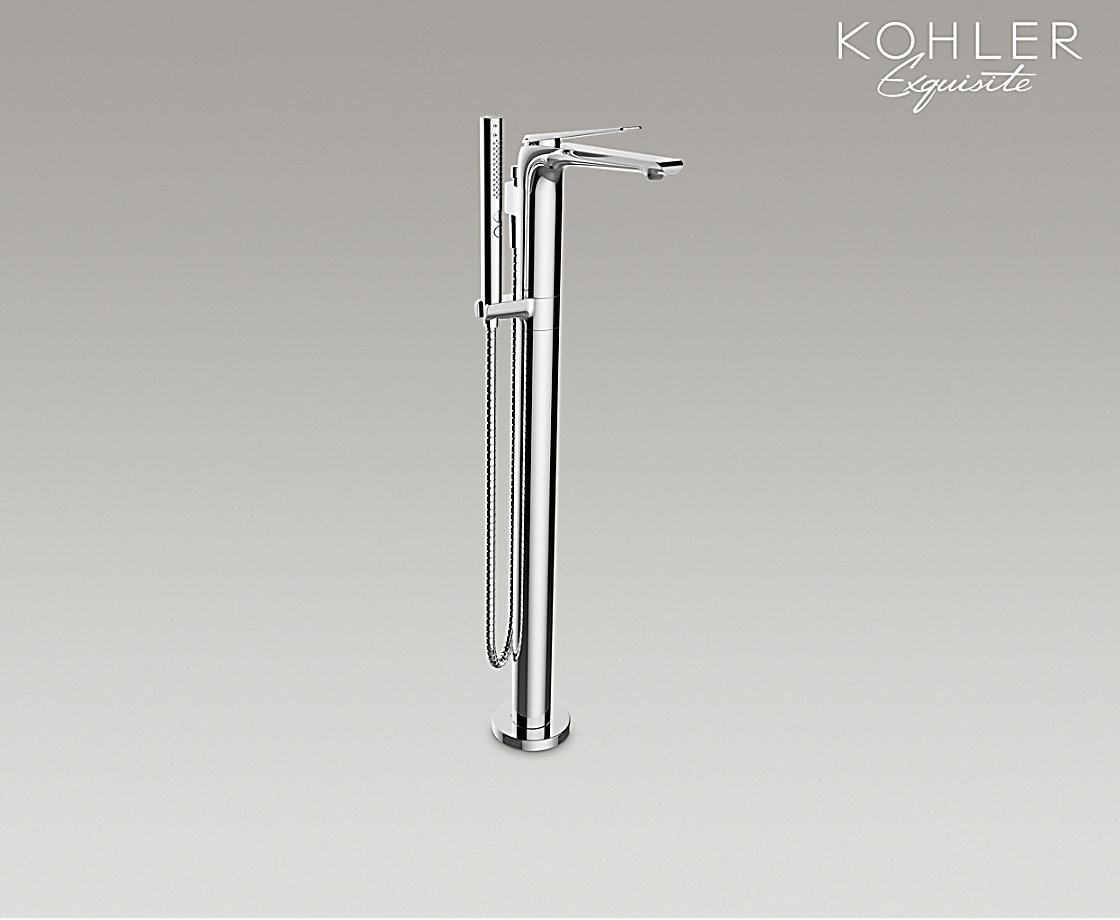 艾非落地式浴缸花洒龙头