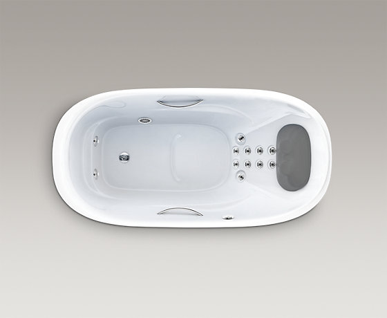 皓玥1.8米椭圆形嵌入式按摩浴缸(云智能版)