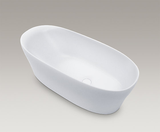 1.8米新悦椭圆形绮美石浴缸（含排水）