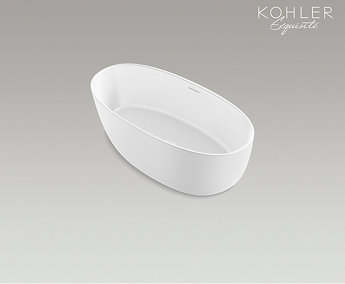 旭珂 1.6米椭圆形清雅石浴缸