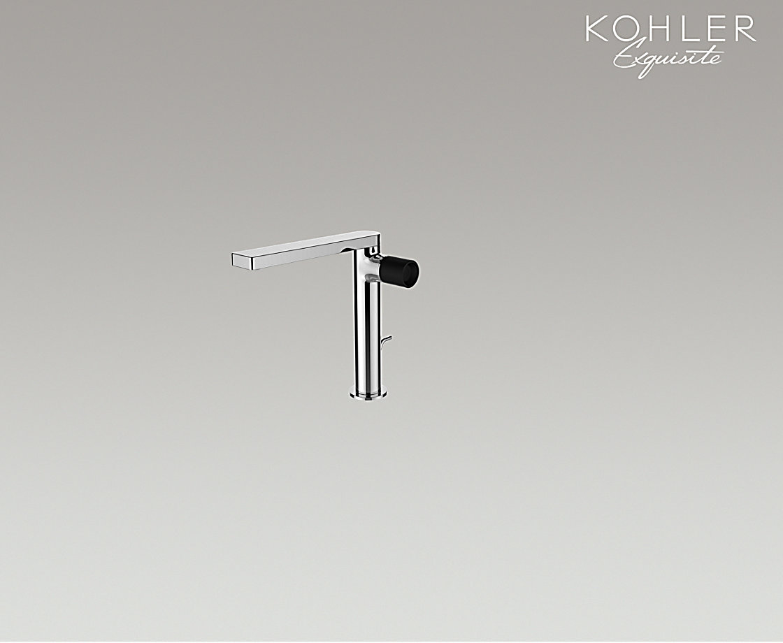 柏诗单把碗盆龙头 附赠原质黑把手