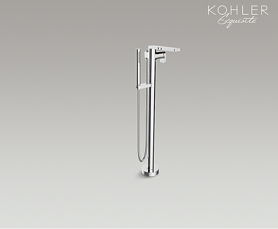 柏诗落地式浴缸花洒龙头