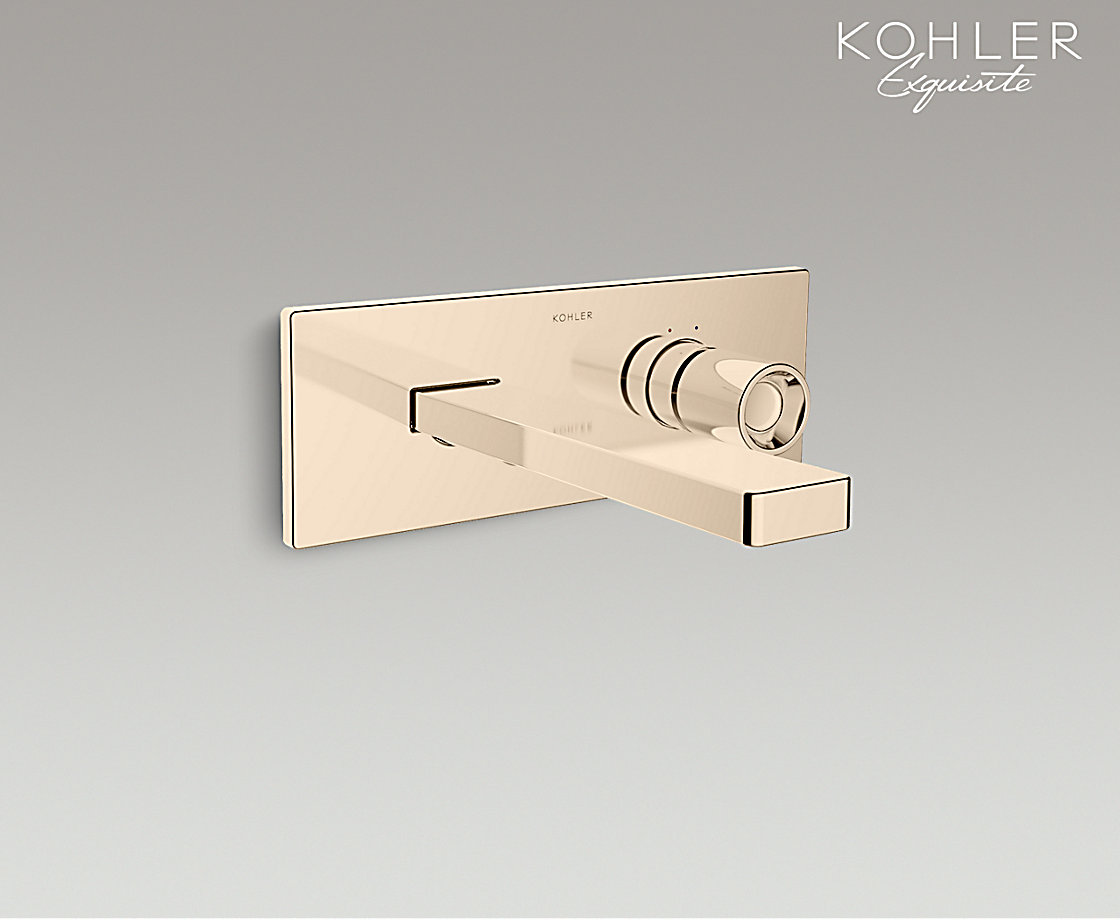 柏诗单把墙出水脸盆龙头