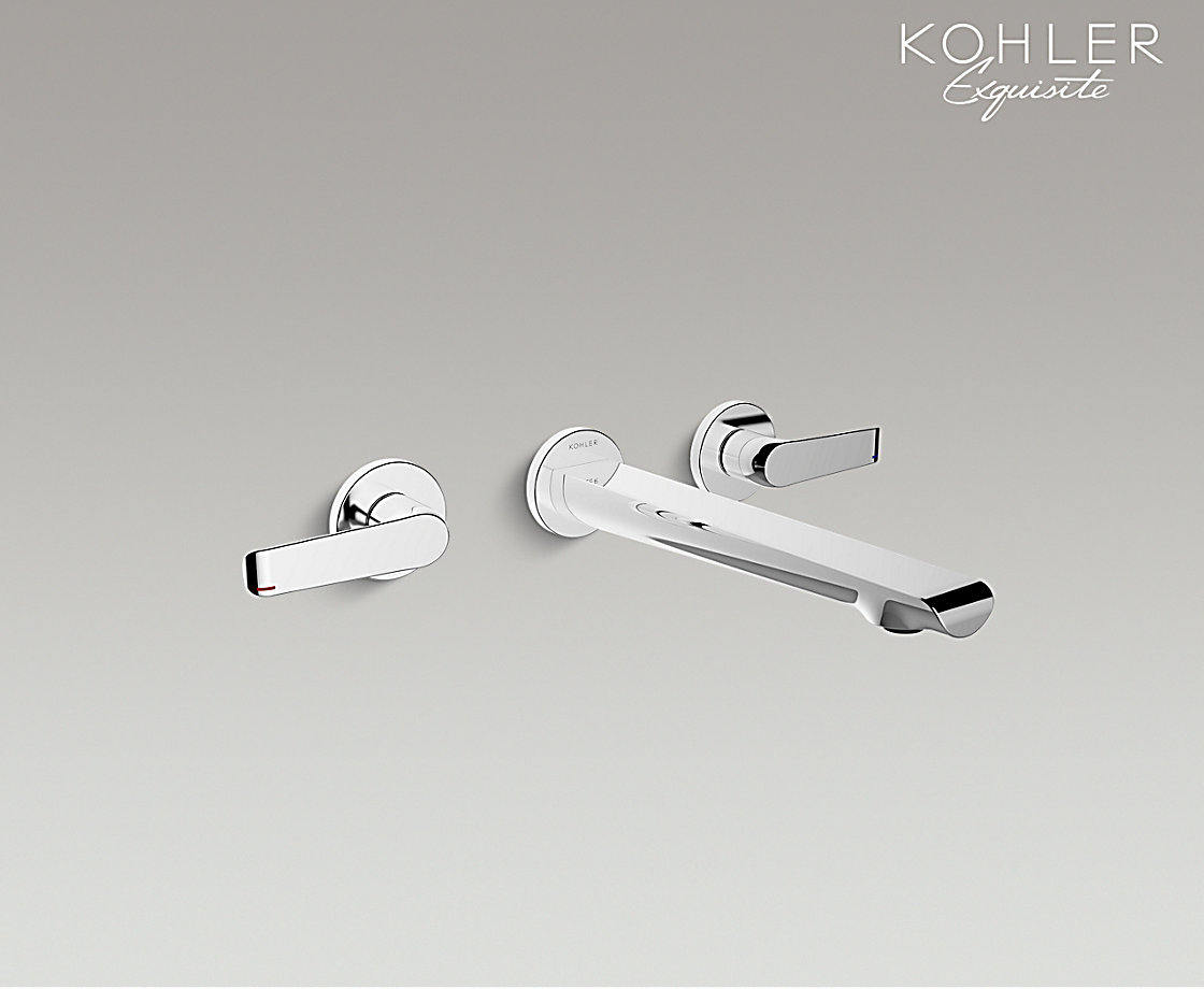 艾非双把墙出水脸盆龙头_不含阀芯