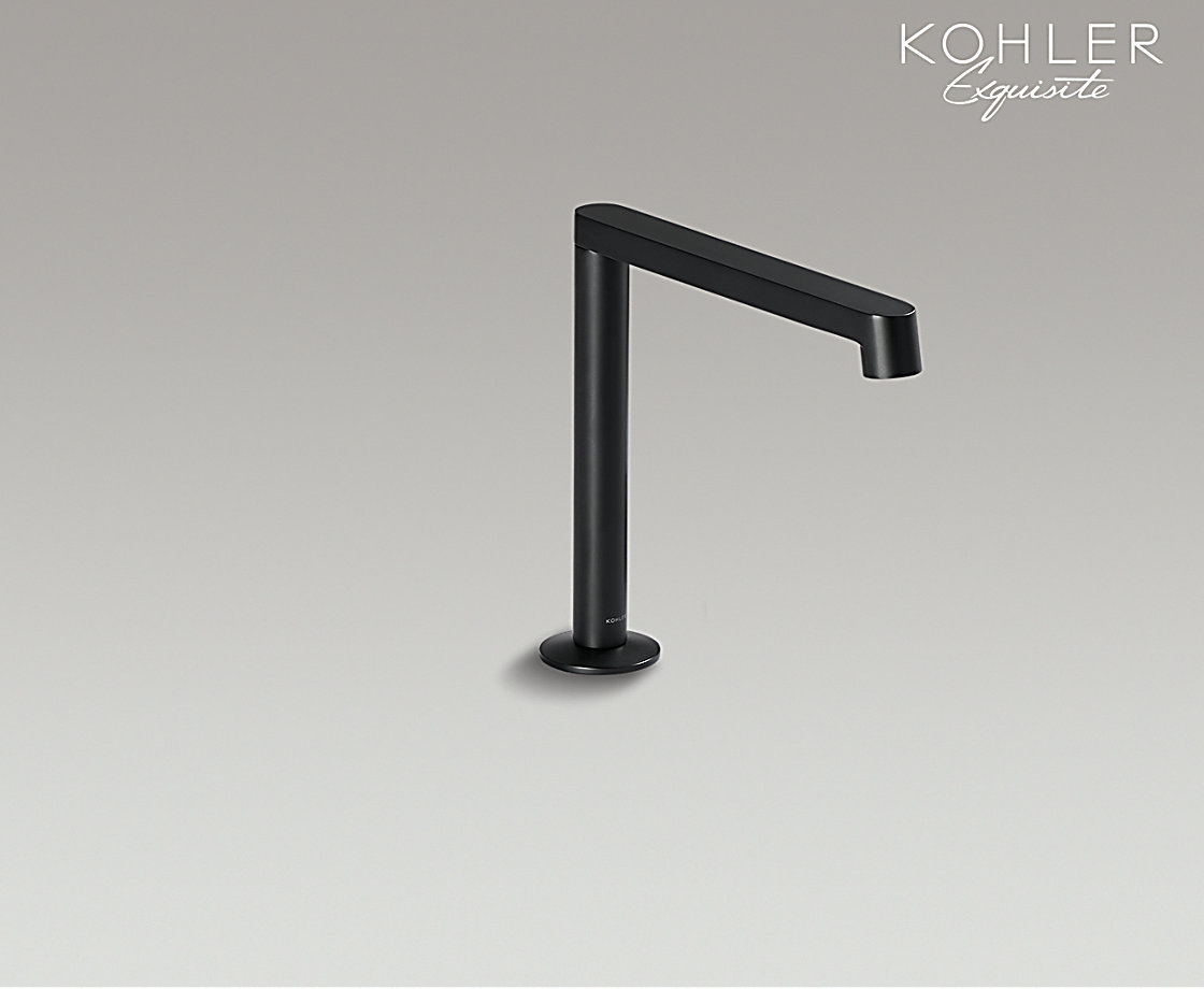 艺廷双把缸边式浴缸龙头直杆型出水嘴