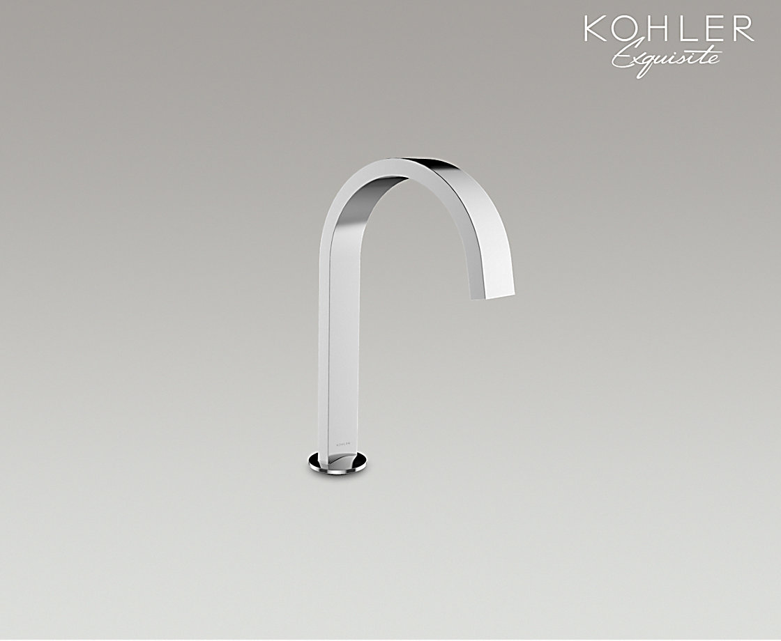 艺廷双把缸边式浴缸龙头曲线型出水嘴