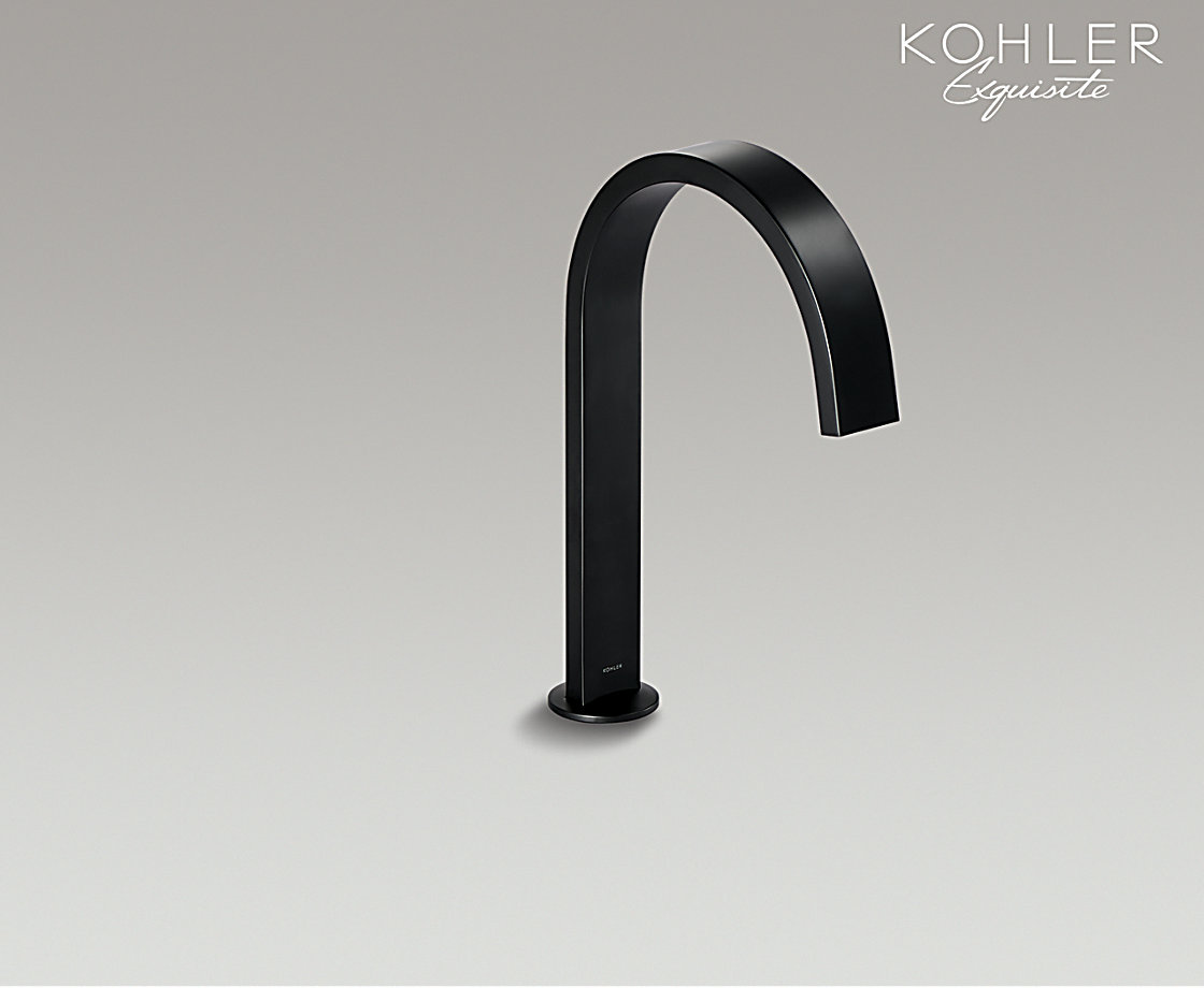 艺廷双把缸边式浴缸龙头曲线型出水嘴