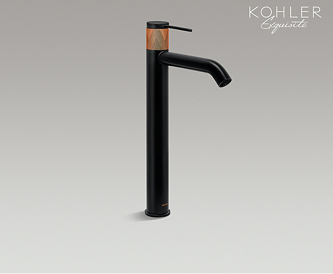 艺廷臻彩绘印单把碗盆龙头-高出水口