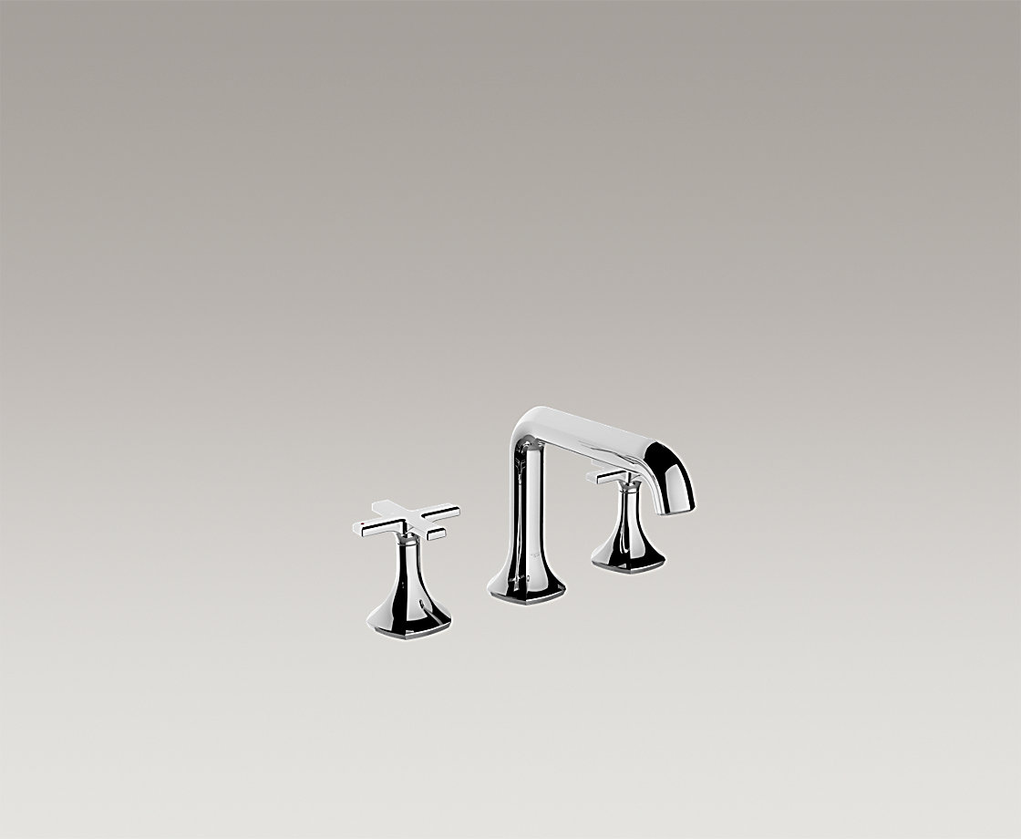 凯诗8寸脸盆龙头(直杆型出水嘴,十字型把手)