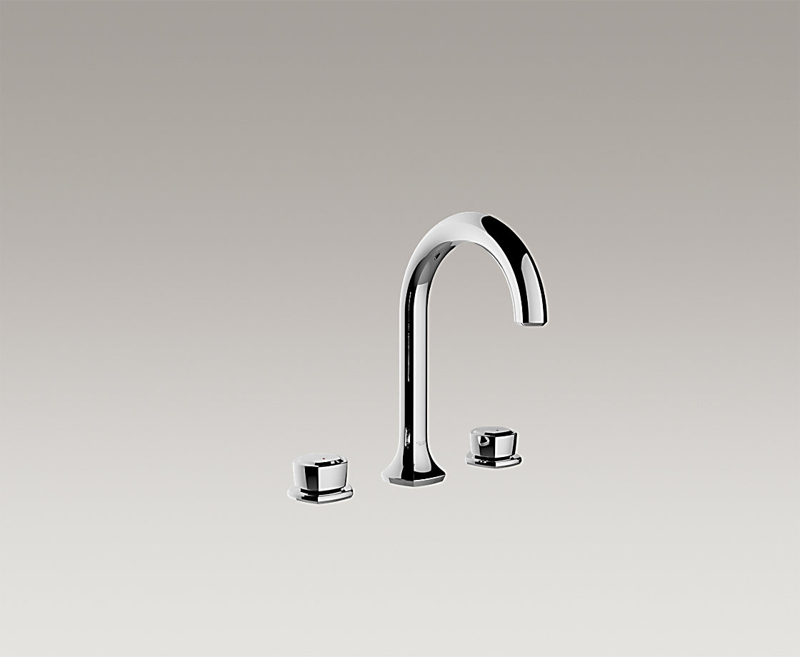 凯诗8寸脸盆龙头(曲管型出水嘴,柱型把手)