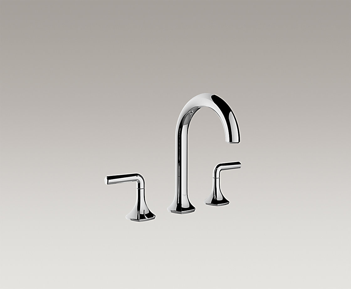 凯诗8寸脸盆龙头(曲管型出水嘴,杆型把手)