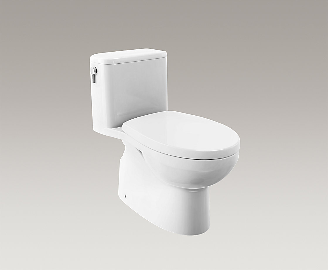 帕瑞欧丽裙版五级旋风绿能连体座便器305mm缓降盖板（工程特供版）