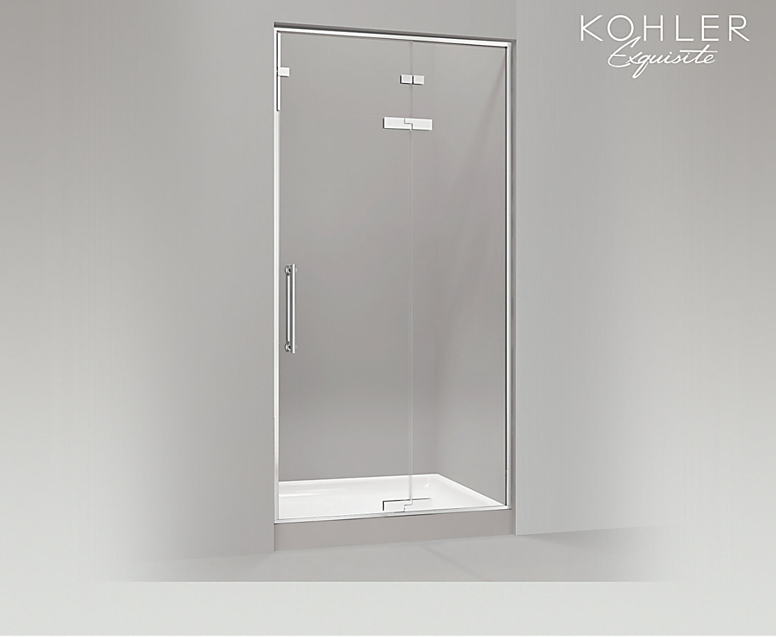 NEW PURIST®新飘瑞诗淋浴房，开门密封型，一字型（一扇固定玻璃 一扇门玻璃）