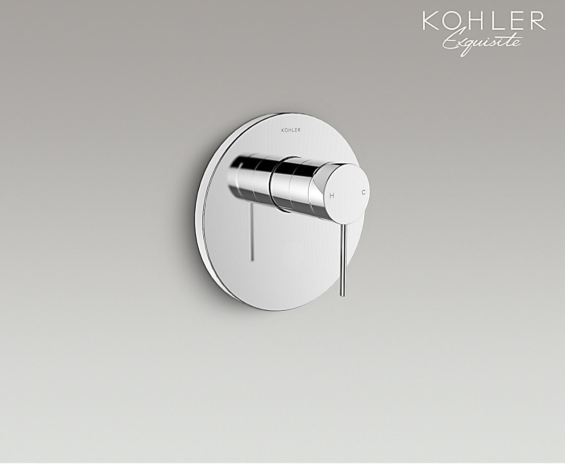 智配 入墙式花洒阀芯及面板艺廷细杆型把手