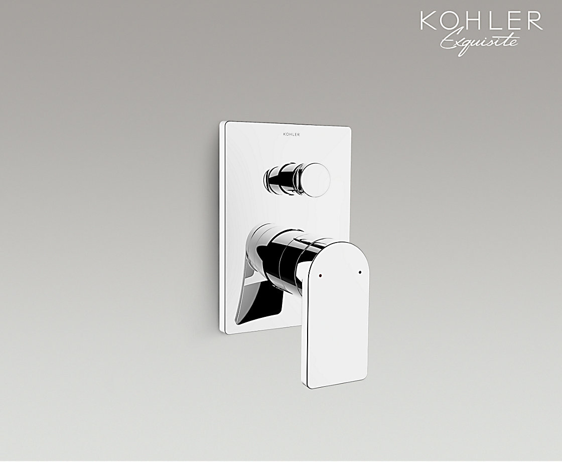 智配阀芯系列 智配入墙式浴缸花洒阀芯及面板柏诗