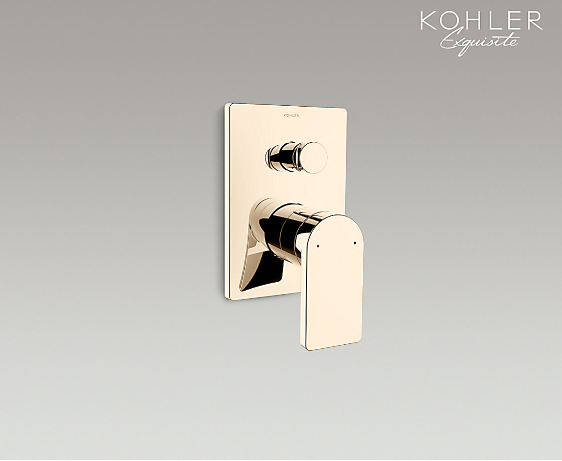 智配阀芯系列 智配入墙式浴缸花洒阀芯及面板柏诗