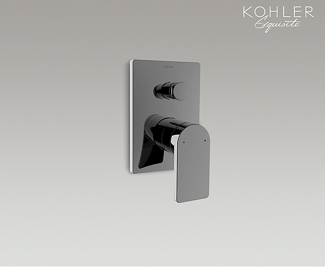 智配阀芯系列 智配入墙式浴缸花洒阀芯及面板柏诗