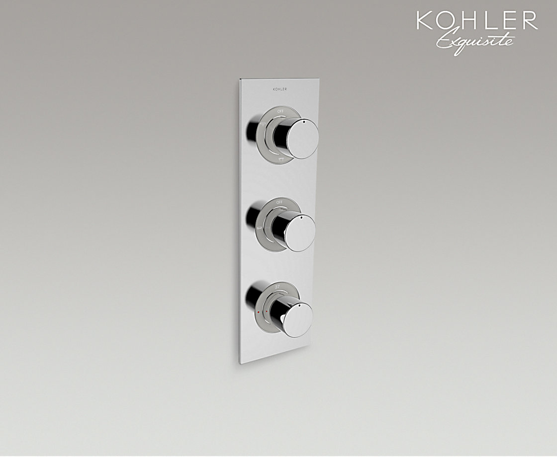 曼达龙头系列 曼达入墙式恒温5路面板组件