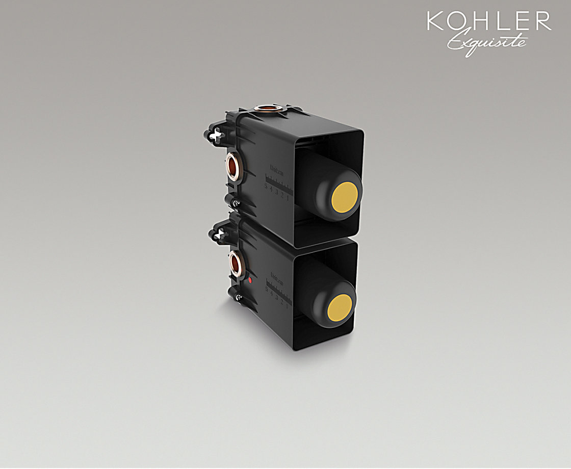 曼达龙头系列 曼达入墙式恒温3路阀芯