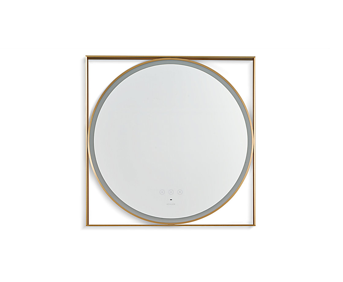 明颜镜子-圆形带装饰框