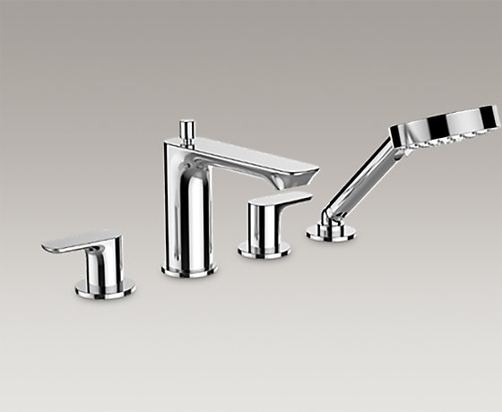 利奥 4 孔缸边式浴缸花洒龙头 ( 致巧款)