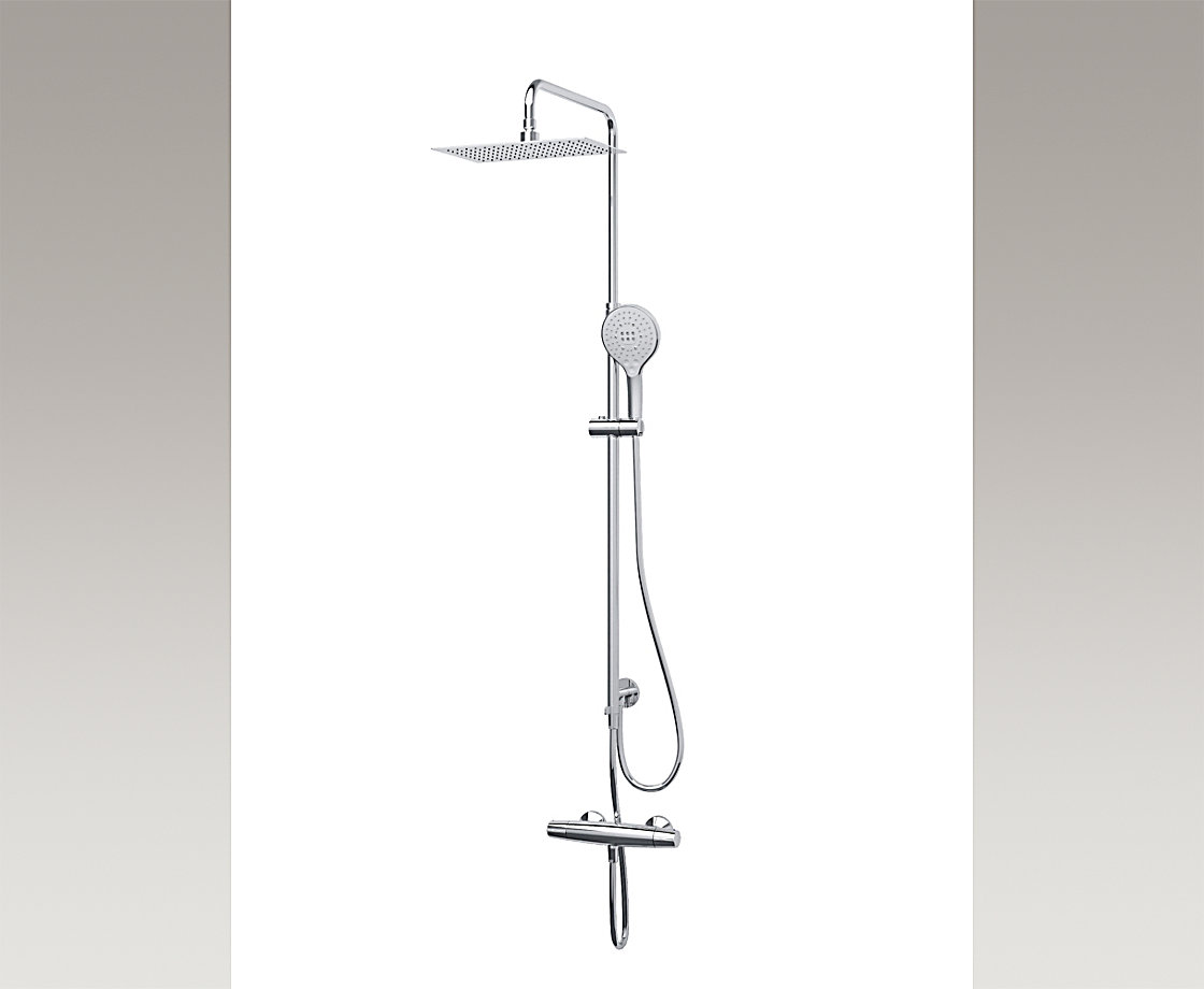 艾丽维双花洒 直角型淋浴柱