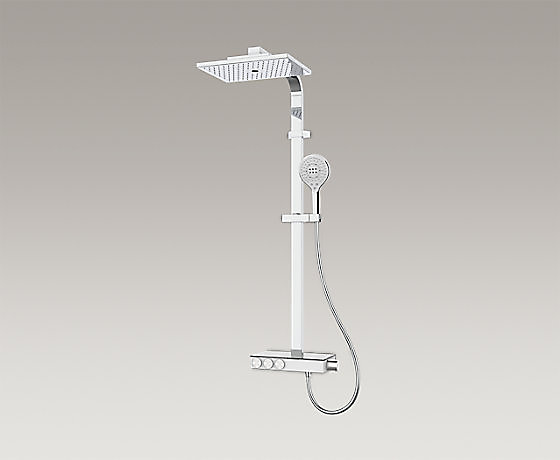 艾贝 灵控恒温双花洒淋浴柱 – 多功能头顶花洒