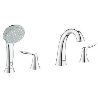 艾格雅双把手四孔缸边龙头